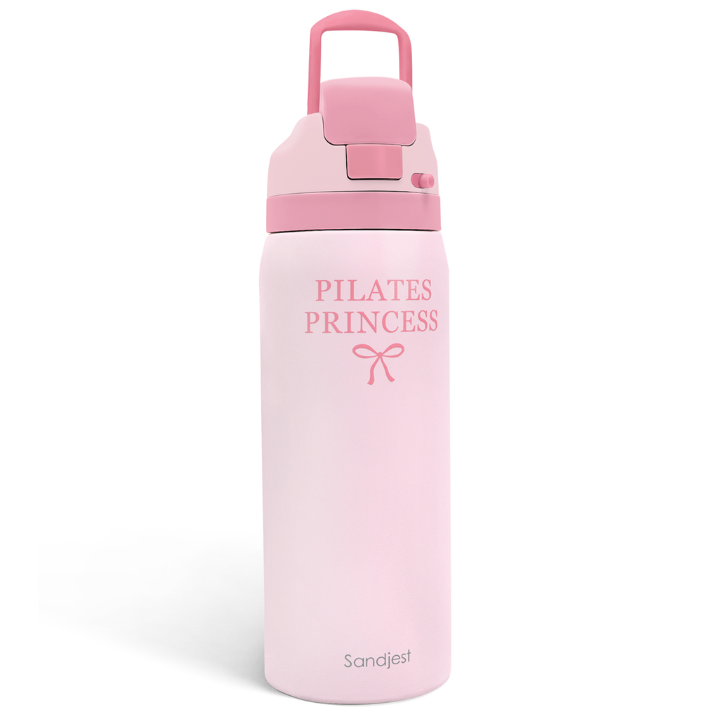 Pink Pilates VividPop | Push-button Lid Water Bottle 32oz