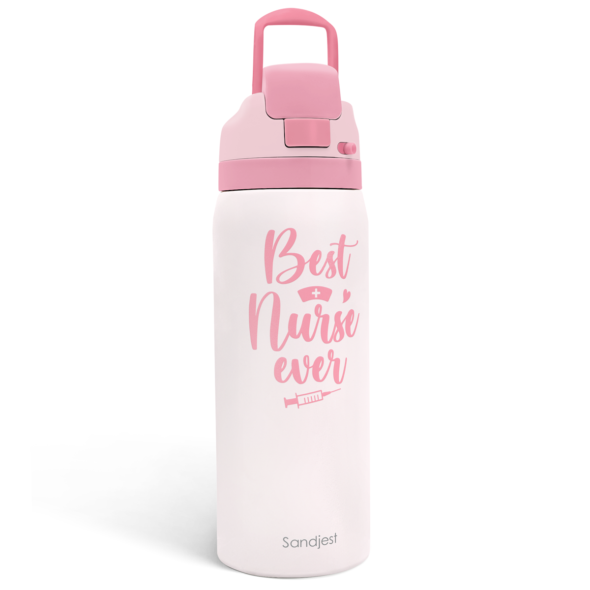 Pink Nurse VividPop | Push-button Lid Water Bottle 32oz