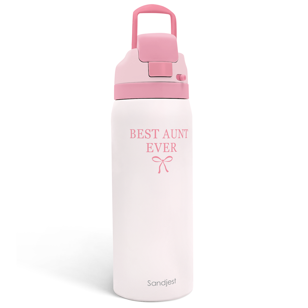 Pink Aunt VividPop | Push-button Lid Water Bottle 32oz