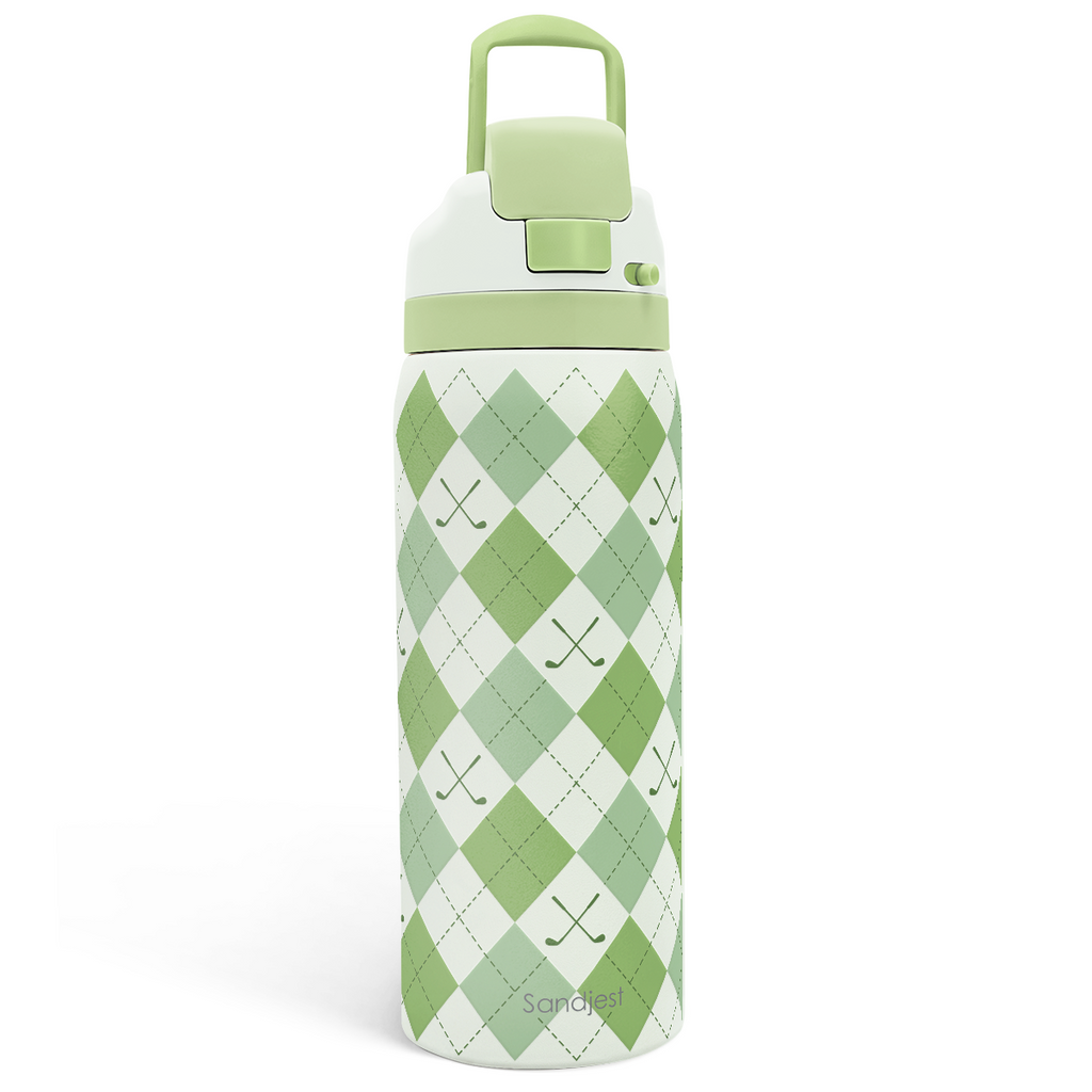 Green Golf VividPop | Push-button Lid Water Bottle 32oz