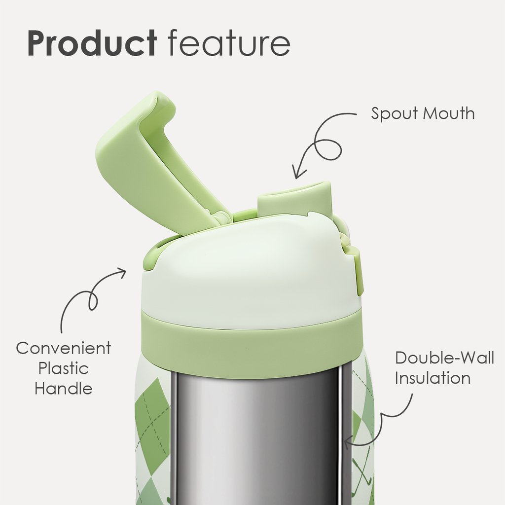 Green Golf VividPop | Push-button Lid Water Bottle 32oz