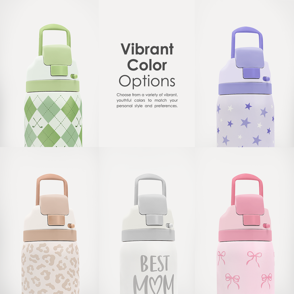 Green Golf VividPop | Push-button Lid Water Bottle 32oz