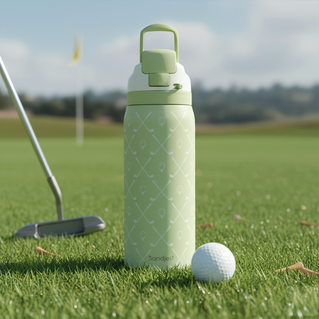 Green Golf VividPop | Push-button Lid Water Bottle 32oz