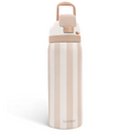 Brown Stripe VividPop | Push-button Lid Water Bottle 32oz