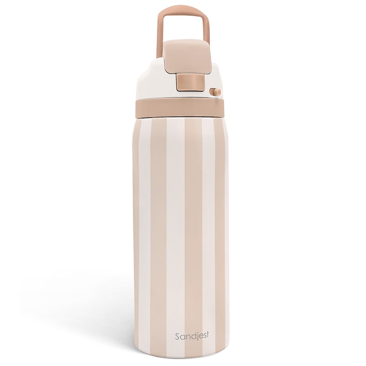 Brown Stripe VividPop | Push-button Lid Water Bottle 32oz