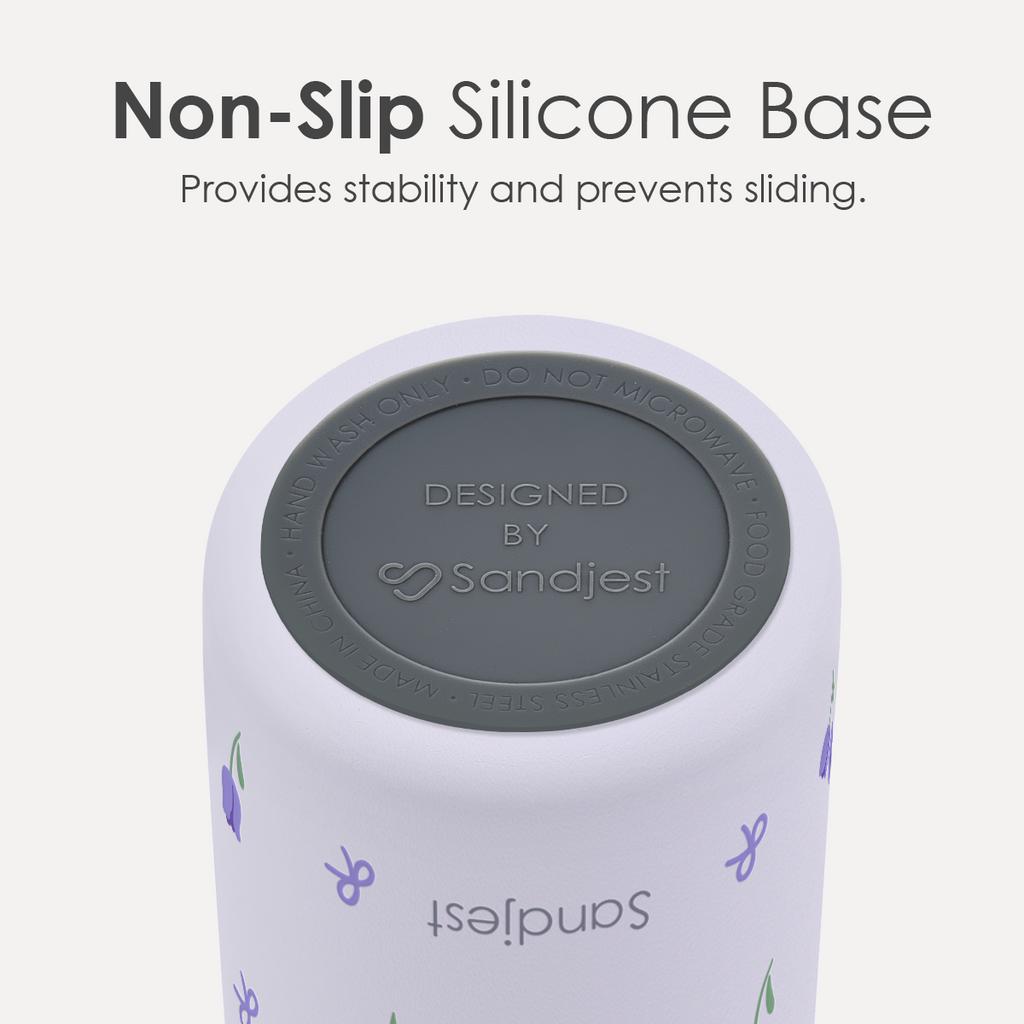 Purple Tulip VividPop | Push-button Lid Water Bottle 32oz