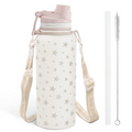 Star & Moon CamelMate | 2-in-1 Lid Water Bottle with Strap 32oz