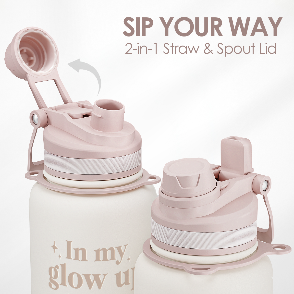 Brown Inspiration CamelMate | 2-in-1 Lid Water Bottle with Strap 32oz