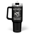 Black Drum Quencher Tumbler with Handle 40oz
