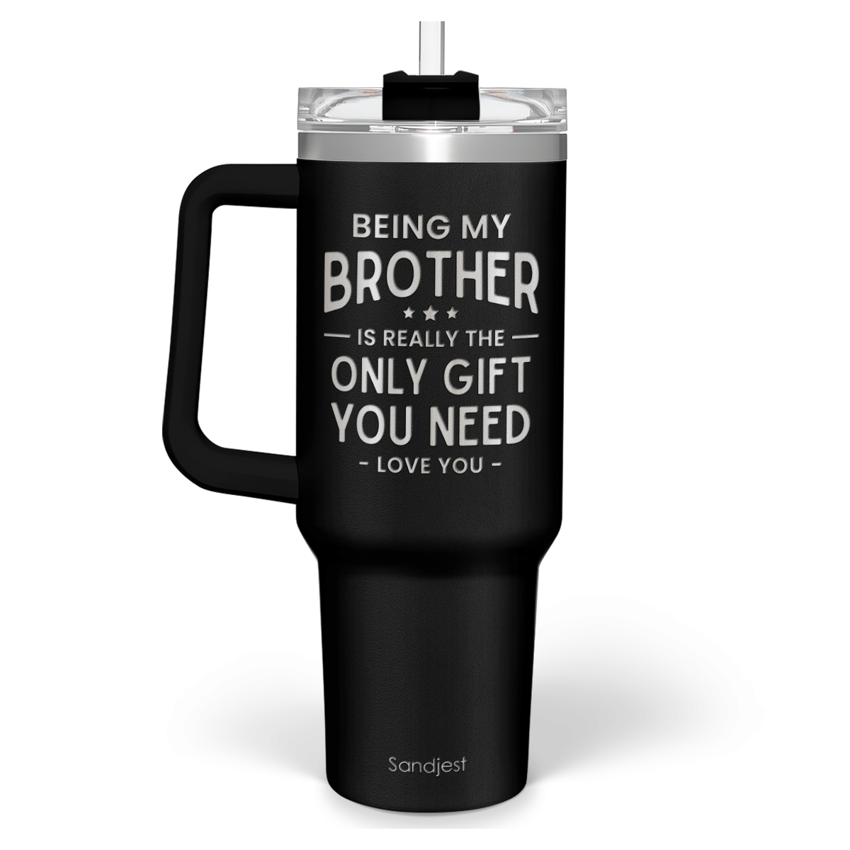 Black Brother Quencher Tumbler with Handle 40oz