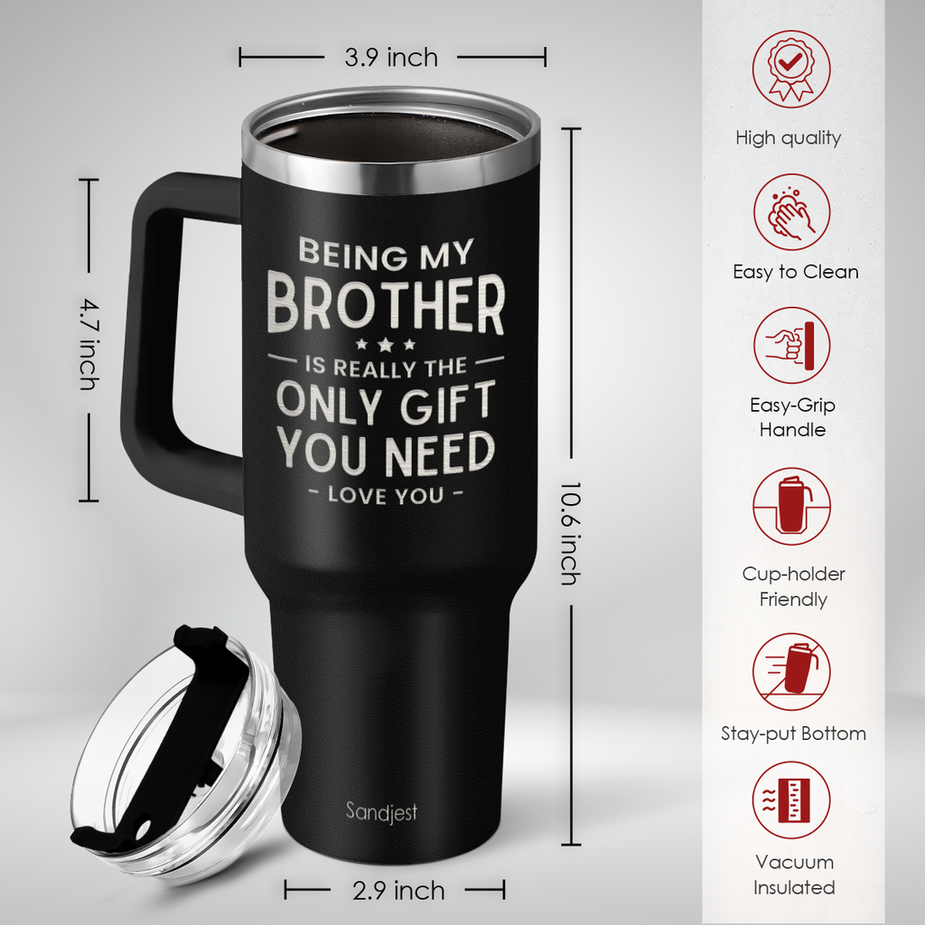 Black Brother Quencher Tumbler with Handle 40oz