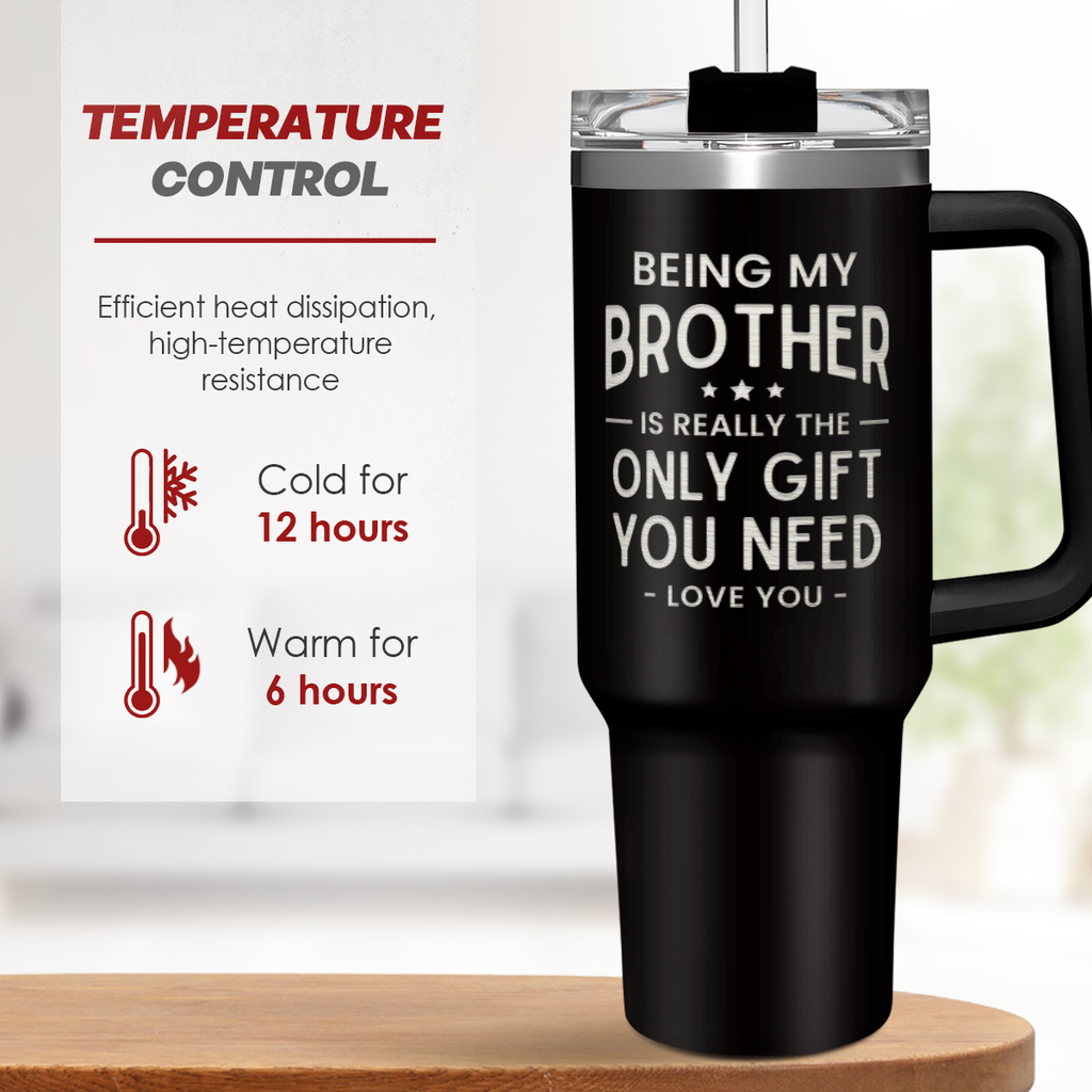 Black Brother Quencher Tumbler with Handle 40oz