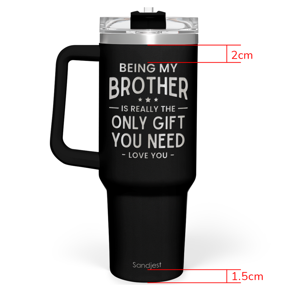 Black Brother Quencher Tumbler with Handle 40oz