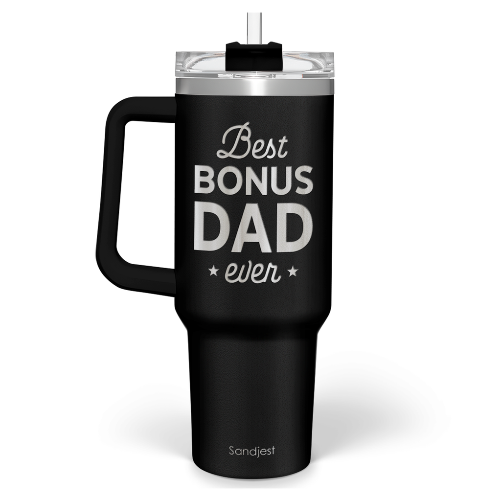 Bonus Dad Quencher Tumbler with Handle 40oz