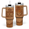 Brown Hunting Quencher Tumbler with Handle 40oz