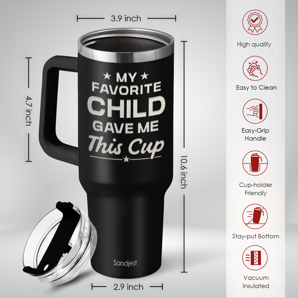 Dad Quencher Tumbler with Handle 40oz