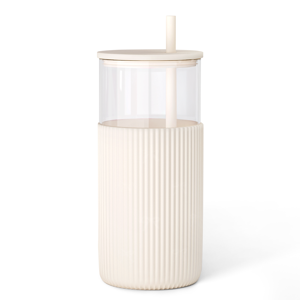 SipEssence Glass Tumbler with Silicone Sleeve 20oz