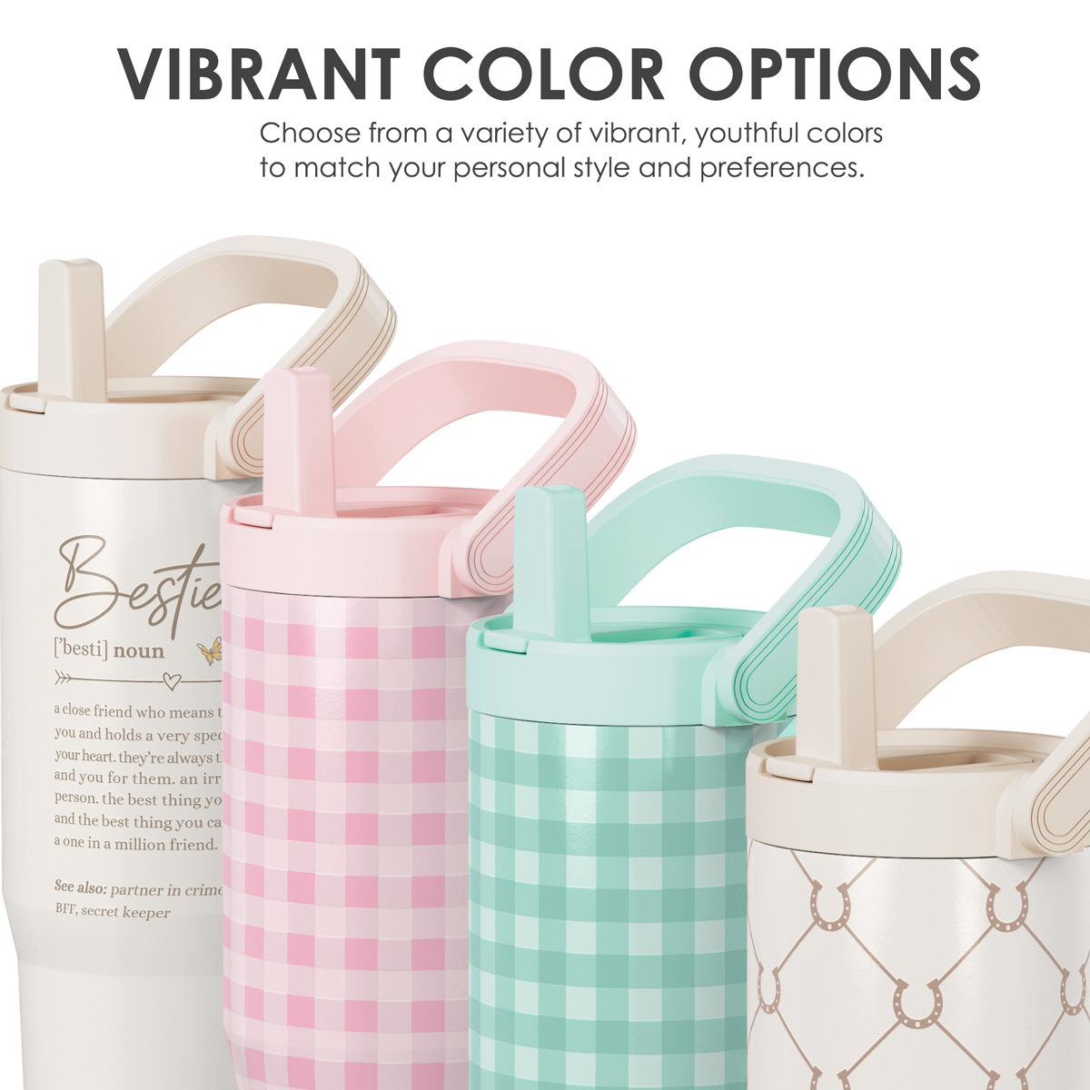 Brown Best Friend TintFlip | Straw Lid Tumbler with Carry Handle 30oz