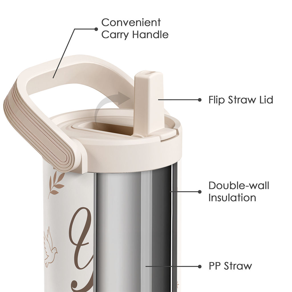 Brown Christian TintFlip | Straw Lid Tumbler with Carry Handle 30oz