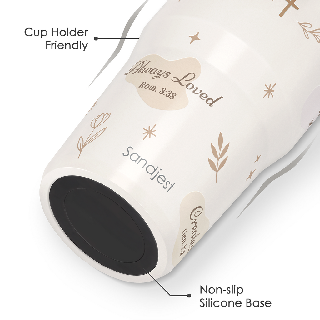Brown Christian TintFlip | Straw Lid Tumbler with Carry Handle 30oz