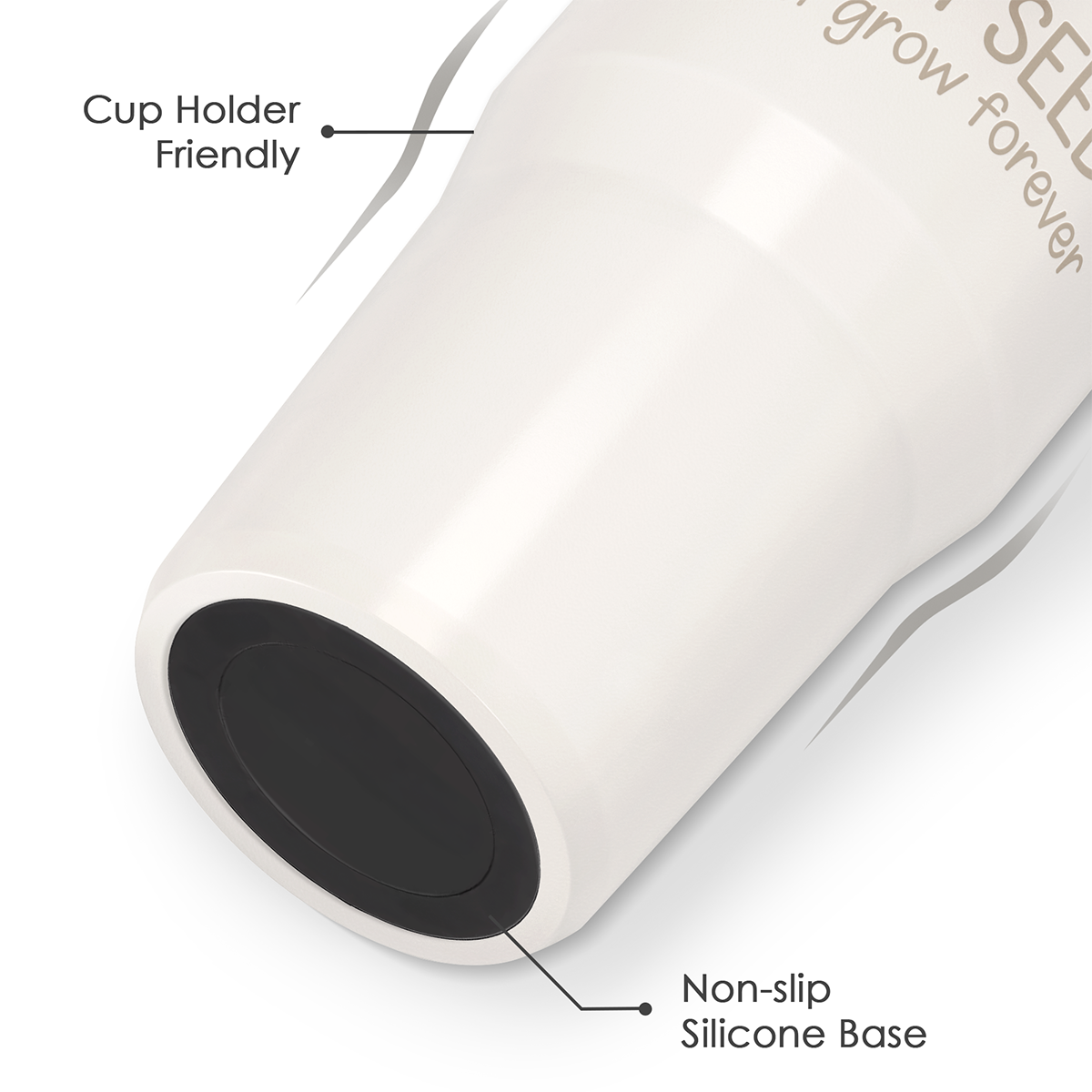 White Teacher TintFlip | Straw Lid Tumbler with Carry Handle 30oz