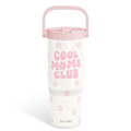 Pink Cool Mom Club TintFlip | Straw Lid Tumbler with Carry Handle 30oz