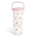 Pink Cherry TintFlip | Straw Lid Tumbler with Carry Handle 30oz