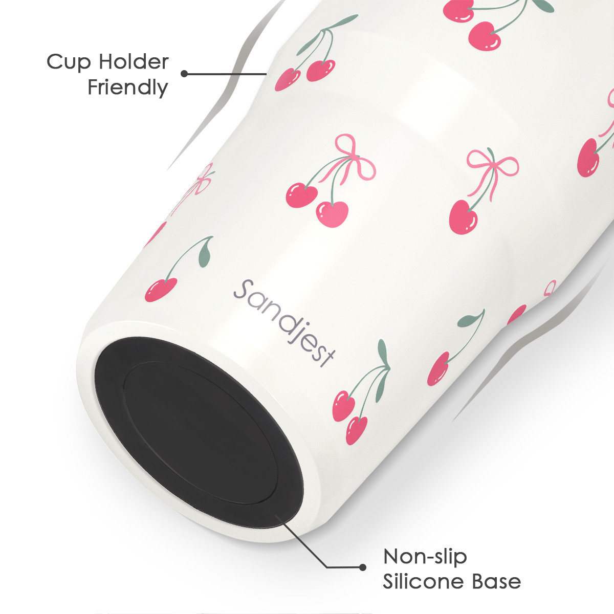 Pink Cherry TintFlip | Straw Lid Tumbler with Carry Handle 30oz