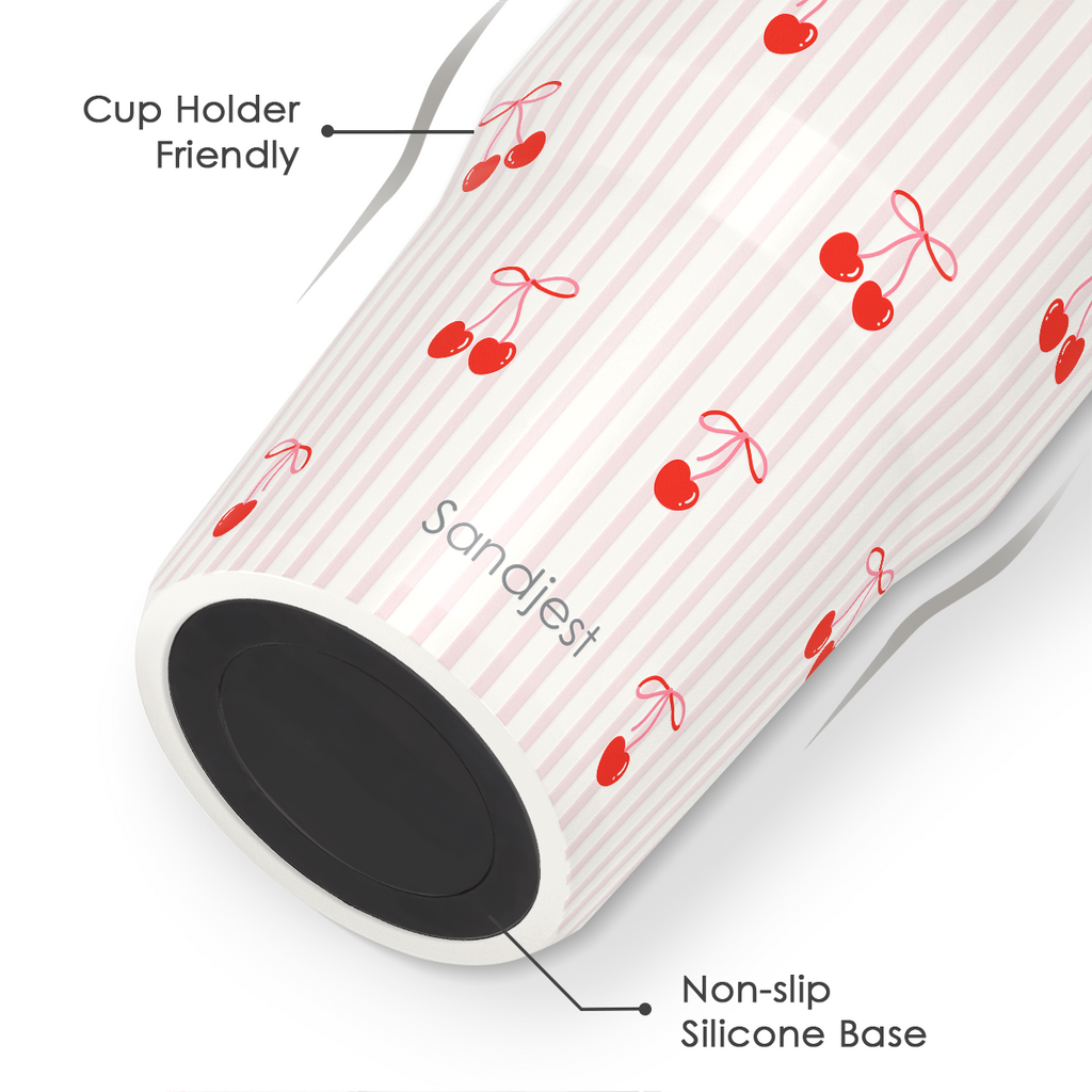 Pink Cherry TintFlip | Straw Lid Tumbler with Carry Handle 30oz