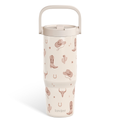 Brown Cowgirl TintFlip | Straw Lid Tumbler with Carry Handle 30oz
