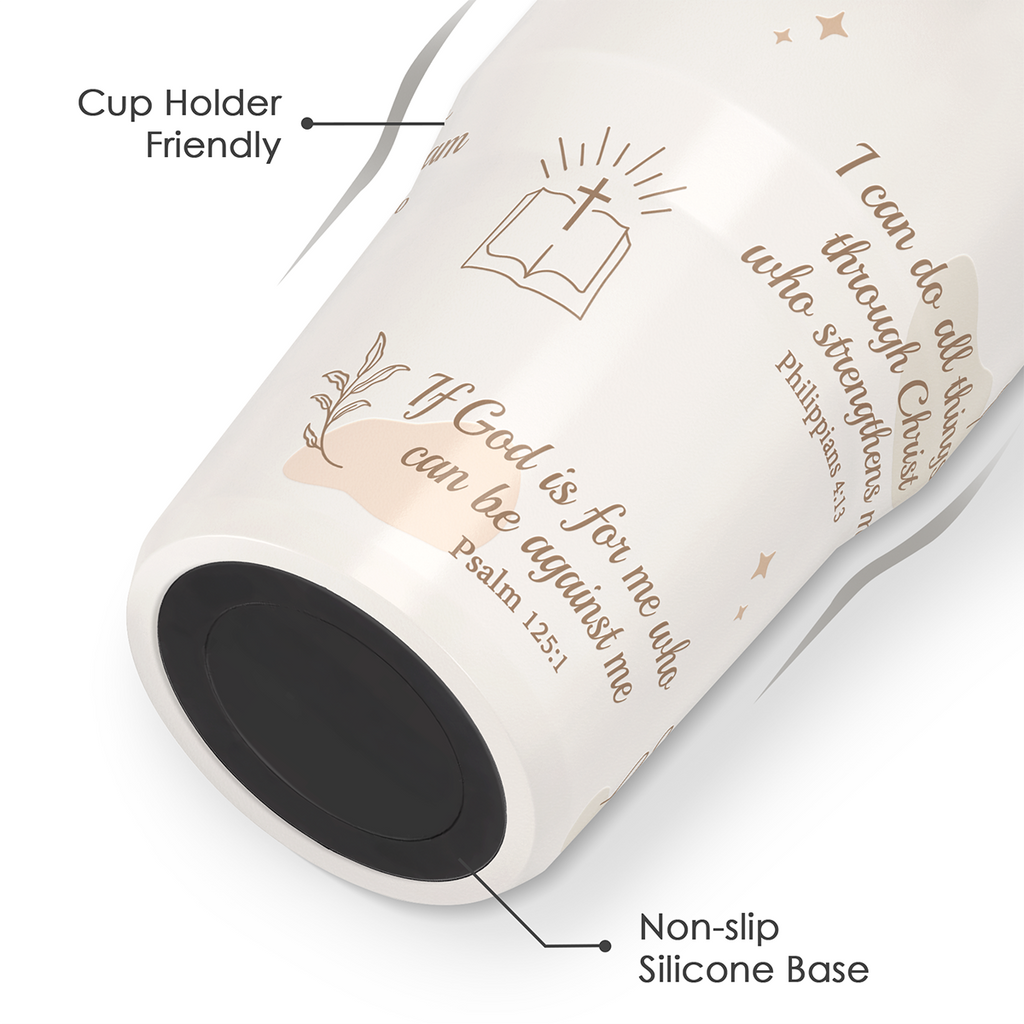 Brown Christian TintFlip | Straw Lid Tumbler with Carry Handle 30oz