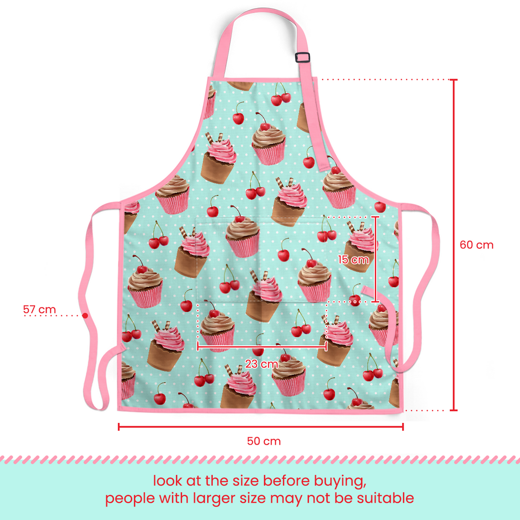 Mint Cupcake SprinkleJoy | Kids Polyester Apron with Hat