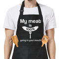 Black Grilling/BBQ Men Cotton Apron