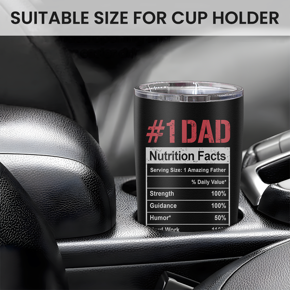 Black Best Dad Ever Stainless Steel Curved Tumbler 20oz