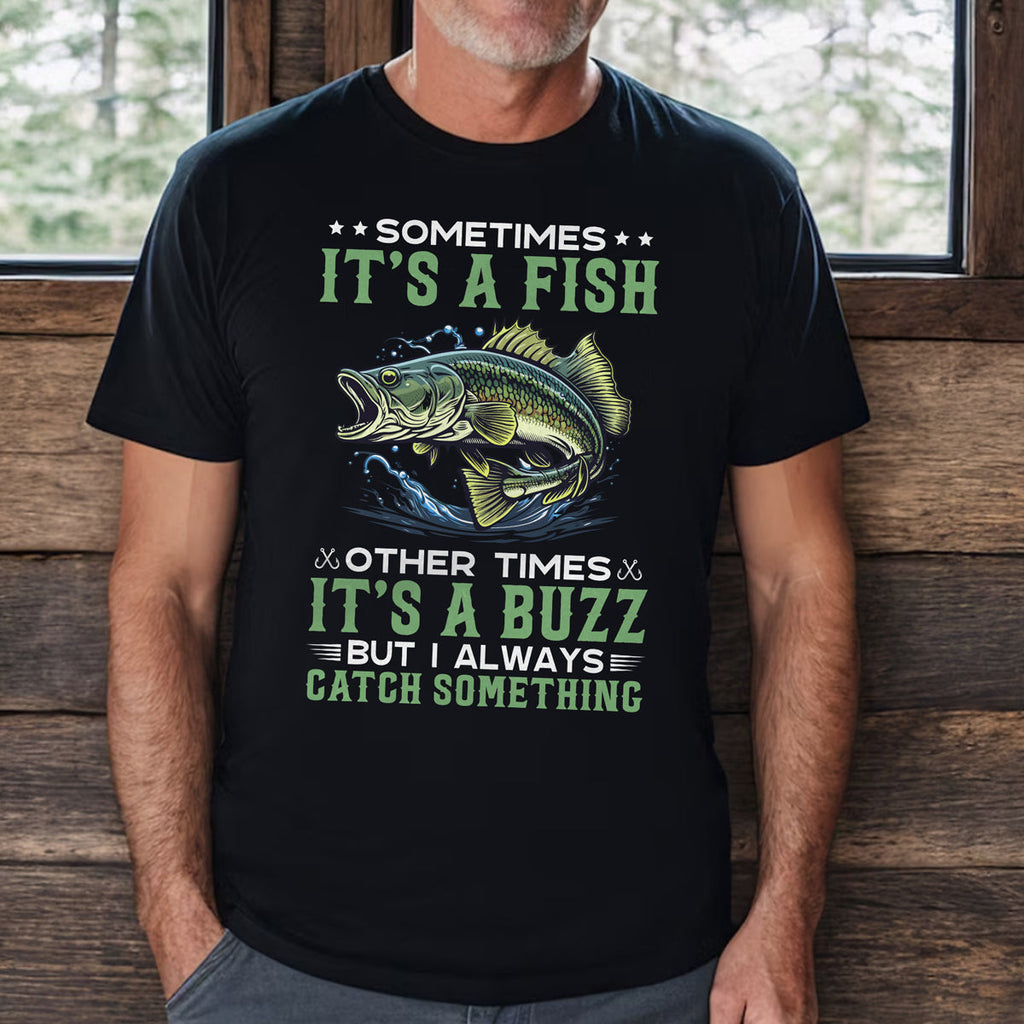 Fishing, Husband, Brothers, Dad, Boyfriend, Birthday, Father's Day, Funny T-shirt, T-Shirts For Men, Black, S