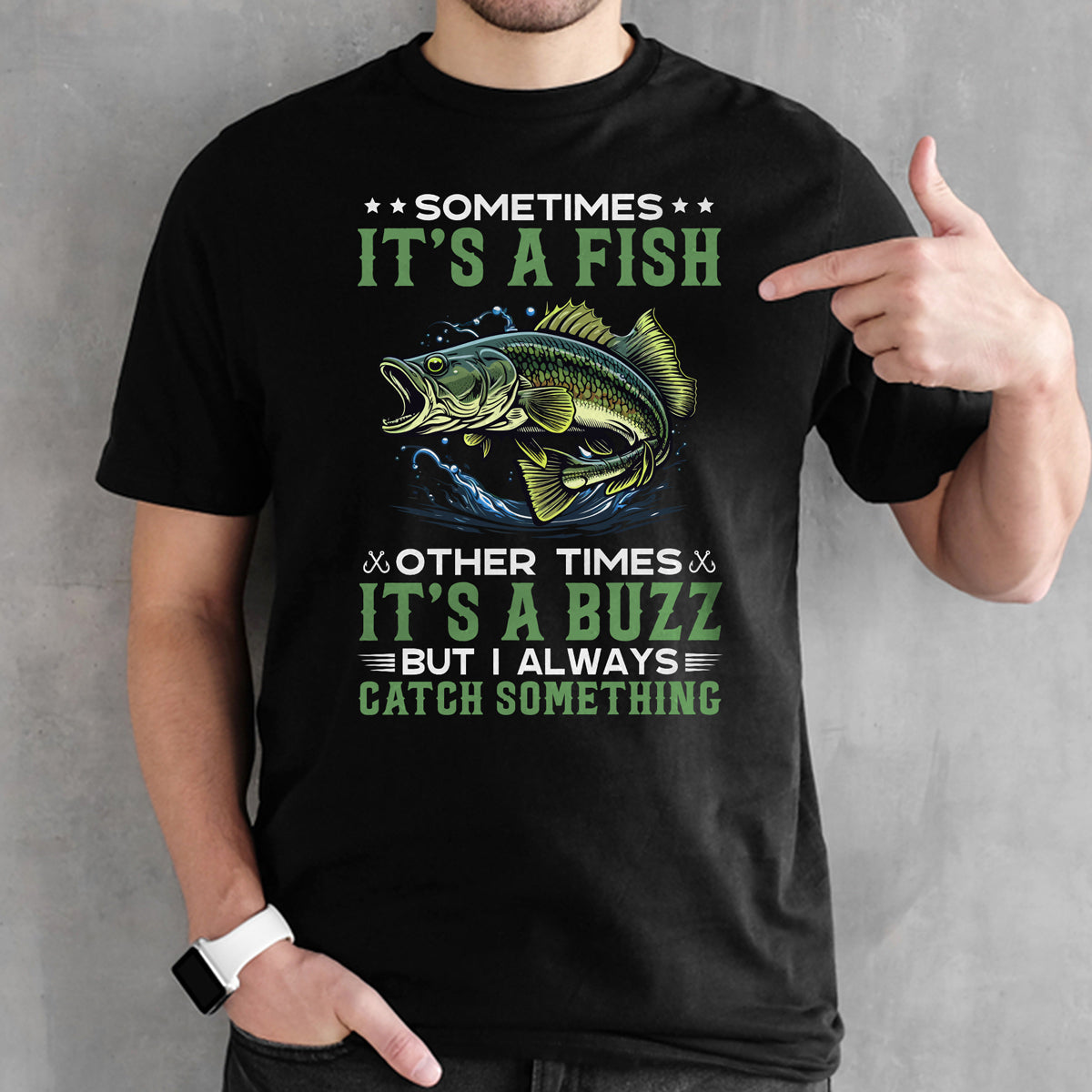 Fishing, Husband, Brothers, Dad, Boyfriend, Birthday, Father's Day, Funny T-shirt, T-Shirts For Men, Black, S