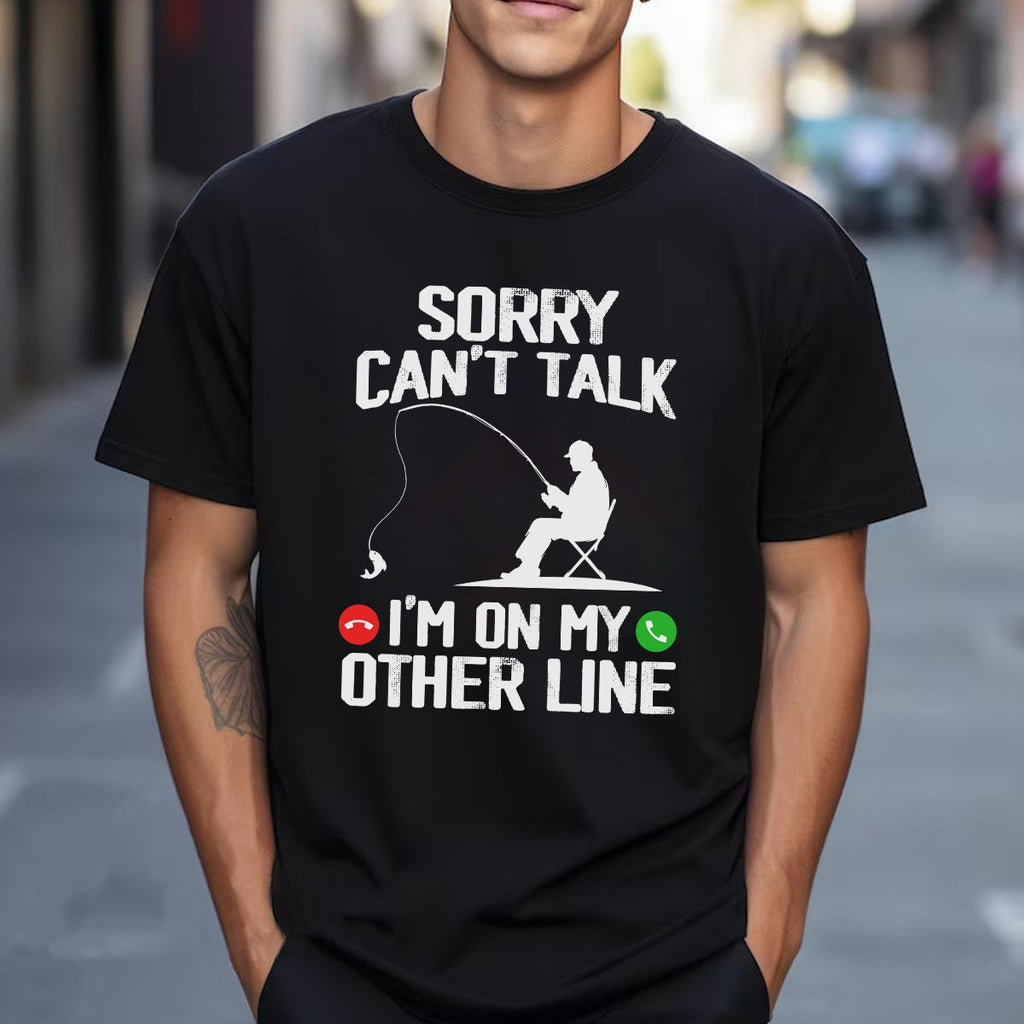 Fishing, Husband, Brothers, Dad, Boyfriend, Birthday, Father's Day, Funny T-shirt, T-Shirts For Men, Black, S