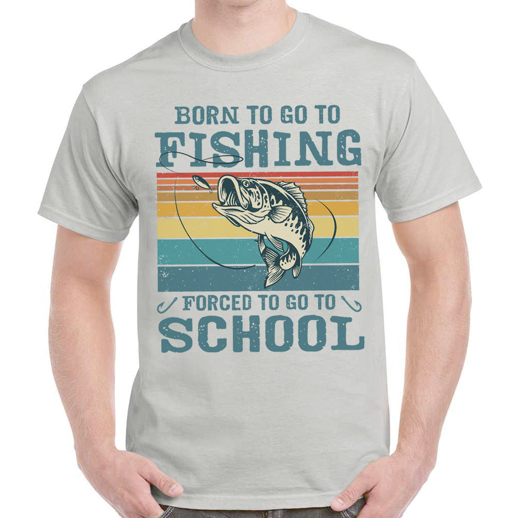Fishing, Husband, Brothers, Dad, Boyfriend, Birthday, Father's Day, Funny T-Shirts, T-shirts For Men, Ice Grey, S