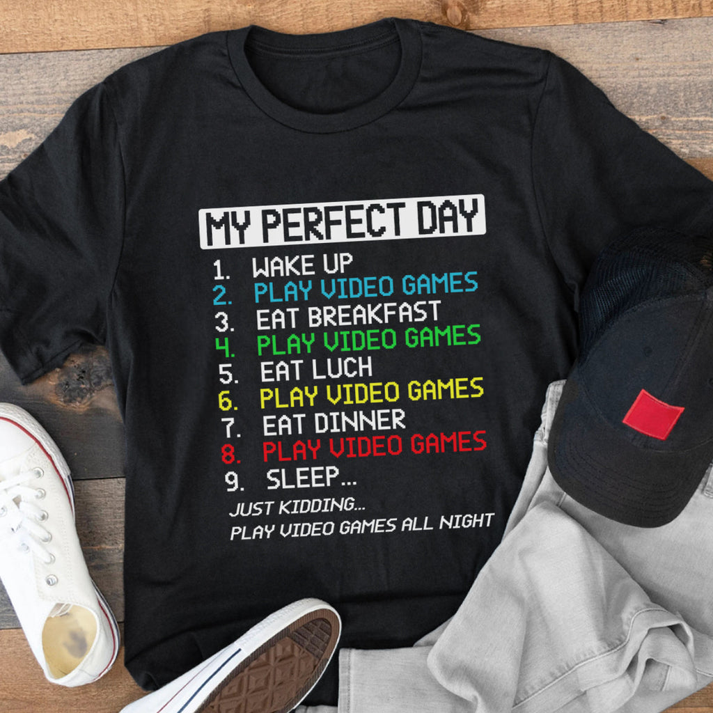 Friends, Birthday, Husband, Brothers, Boyfriend, Son, Game Lovers, Funny T-Shirts, T-shirts For Men, Black, S