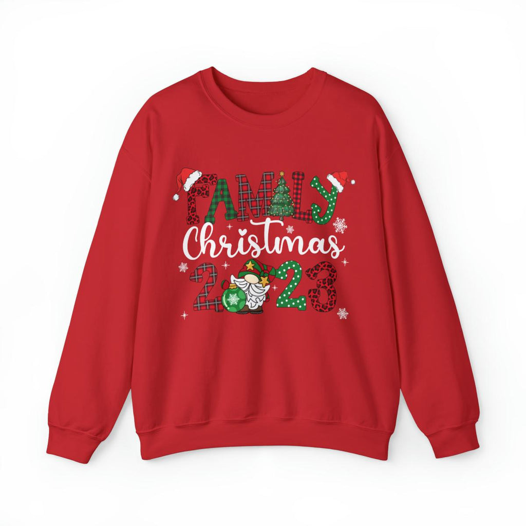 Sandjest Family Crewneck Sweatshirt 2023 Tee Christmas Shirt for Family Wife Husband Boy Girl Xmas Gift