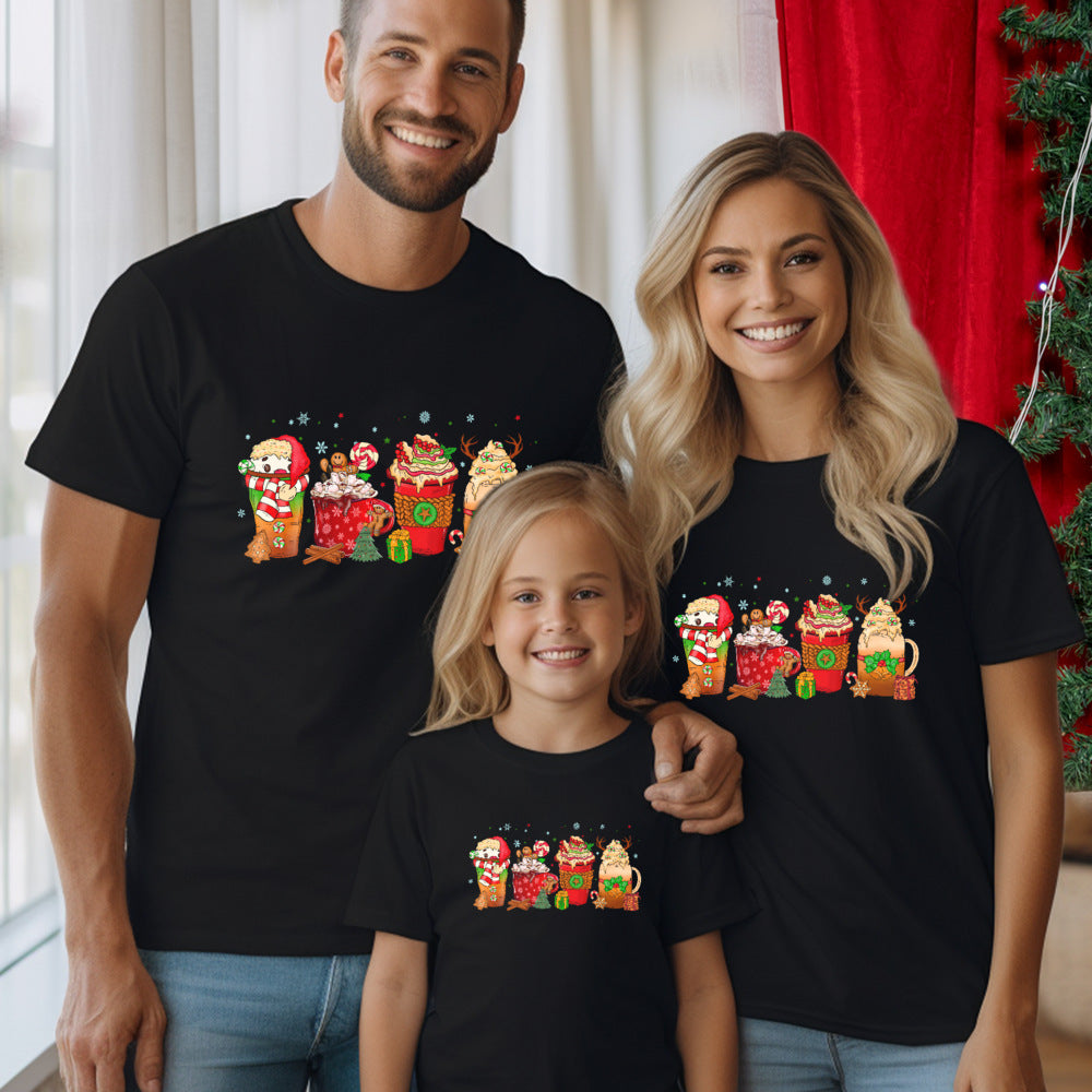 Personalized Christmas T-Shirt Coffee Lover