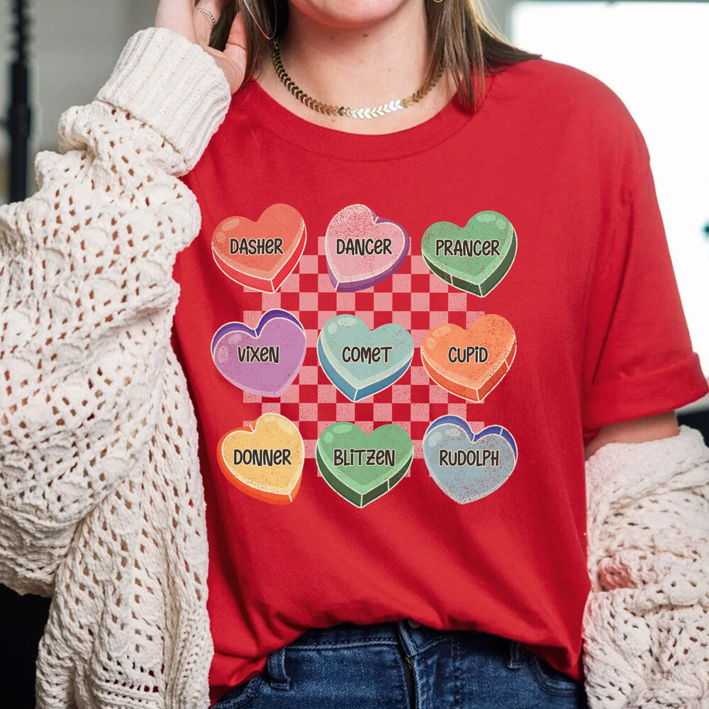 Personalized Christmas T-Shirt Custom Kids Name
