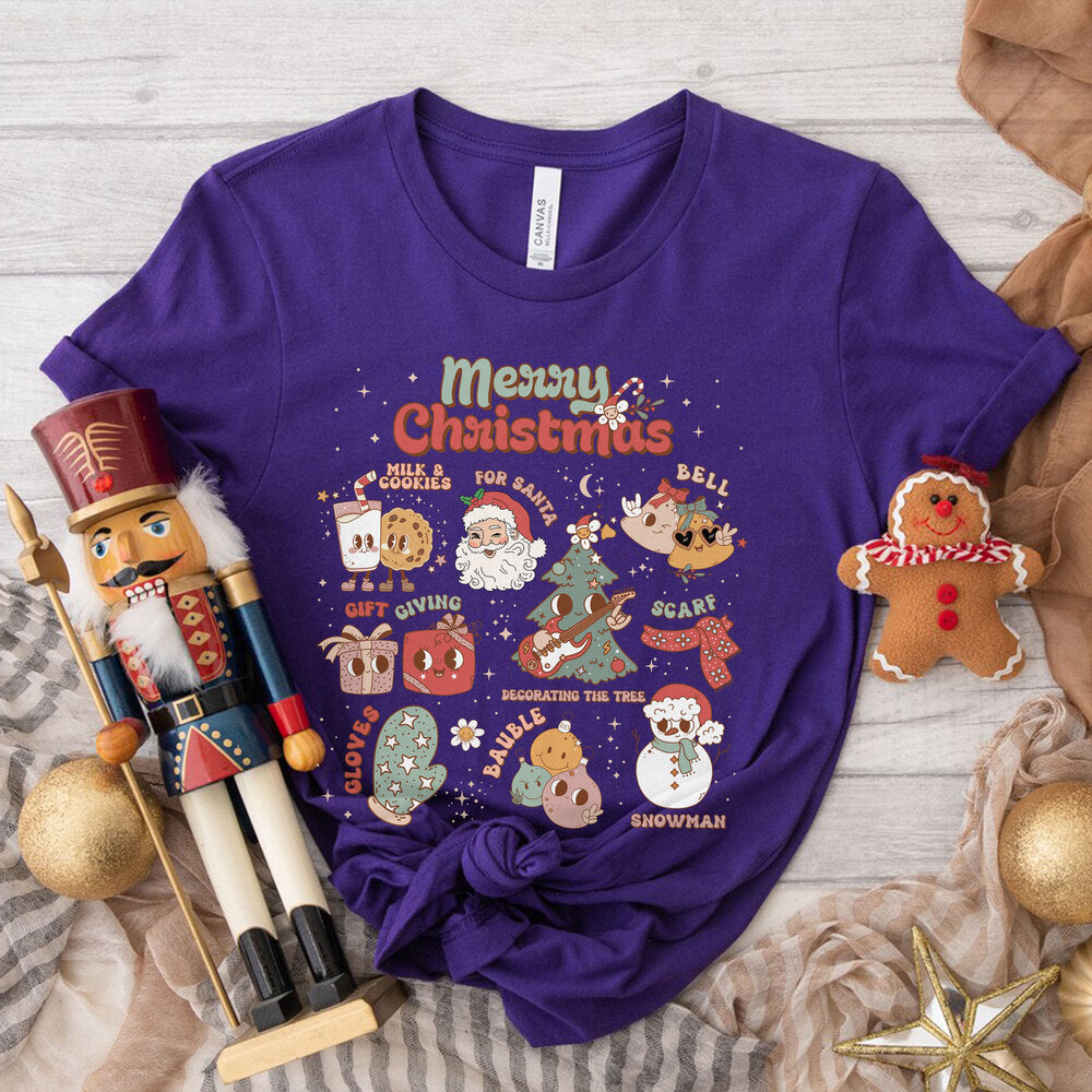 Personalized Christmas T-Shirt Custom Santa Gift