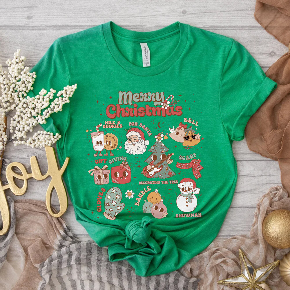 Personalized Christmas T-Shirt Custom Santa Gift