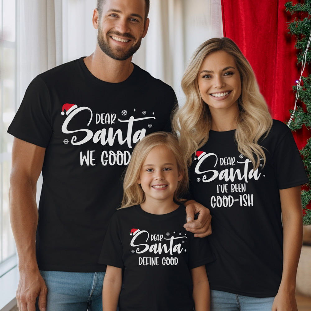 Personalized Christmas T-Shirt Dear Santa Just Bring Wine