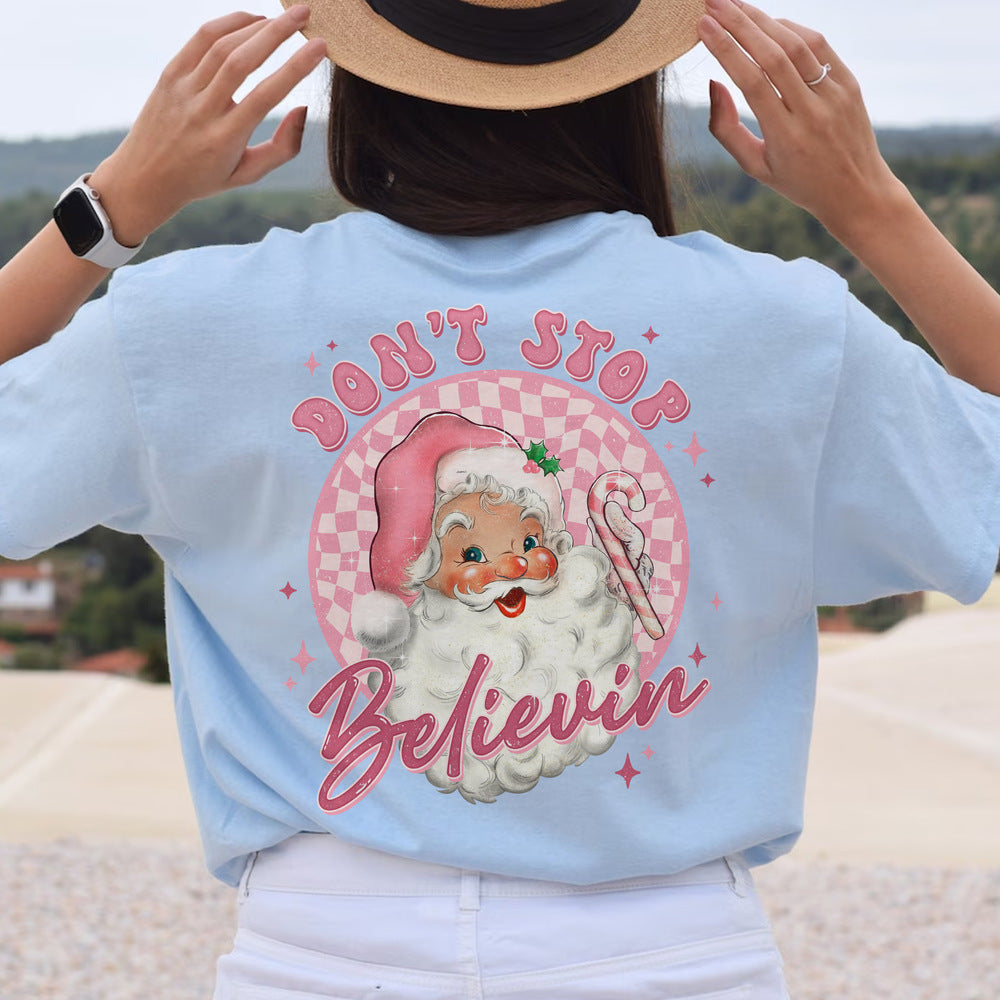 Personalized Christmas T-Shirt Don't Stop
