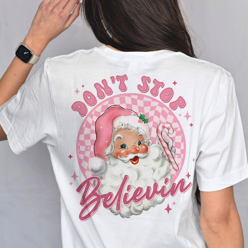 Personalized Christmas T-Shirt Don't Stop