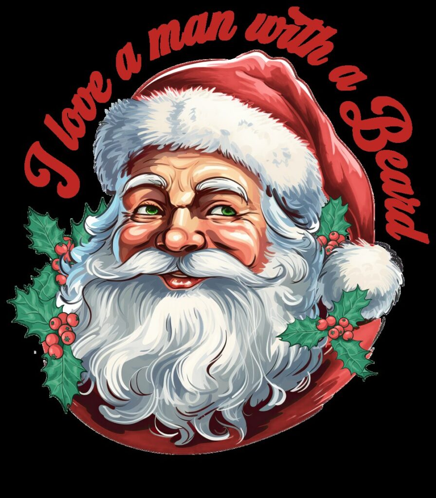 Personalized Christmas T-Shirt I Love A Man With A Beard