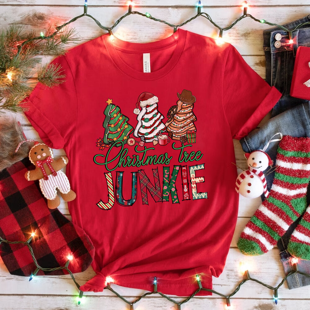 Personalized Christmas T-Shirt Junkie