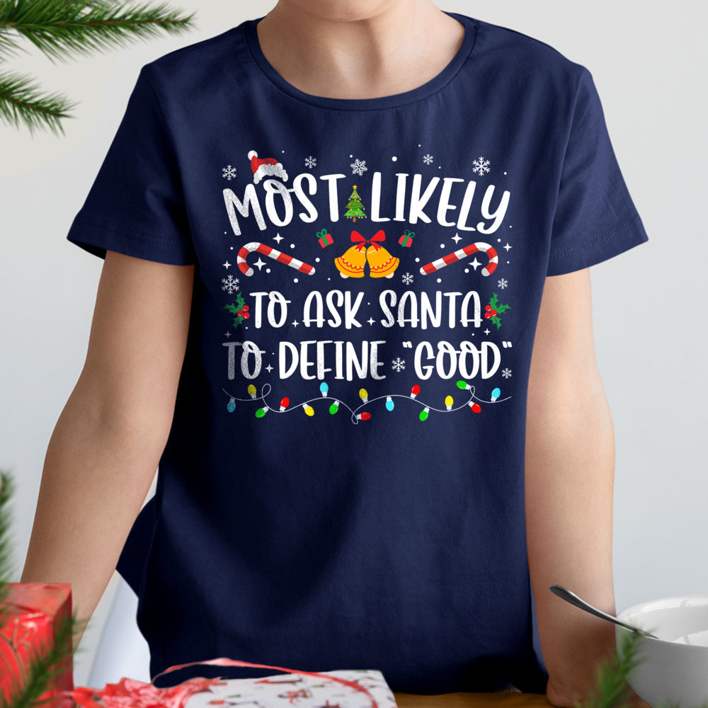 Personalized Christmas T-Shirt Most Likely To Eat All